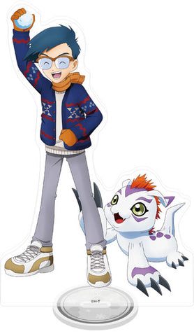 Digimon Acrylic Stand - Joe Kido & Gomamon